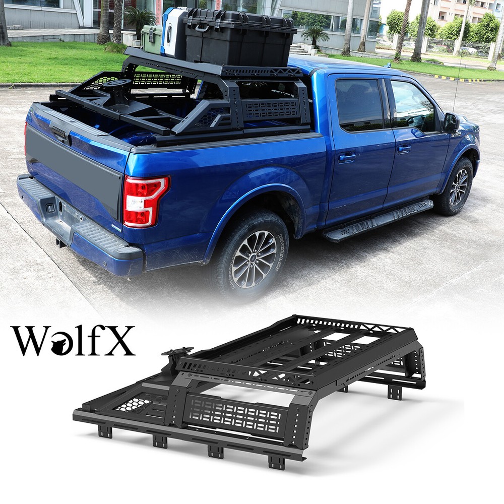 Adjustable Roll Bar Truck Bed Bar For 1997-2024 Ford F-150/00-21 Toyota Tundra