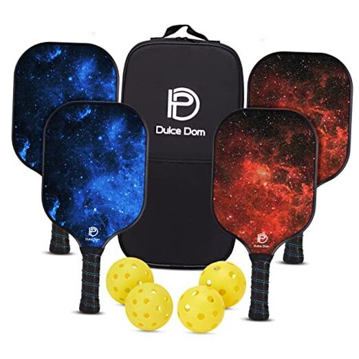 Pickleball Paddles, USAPA Approved Fiberglass/Graphite Pickleball Starry Sky