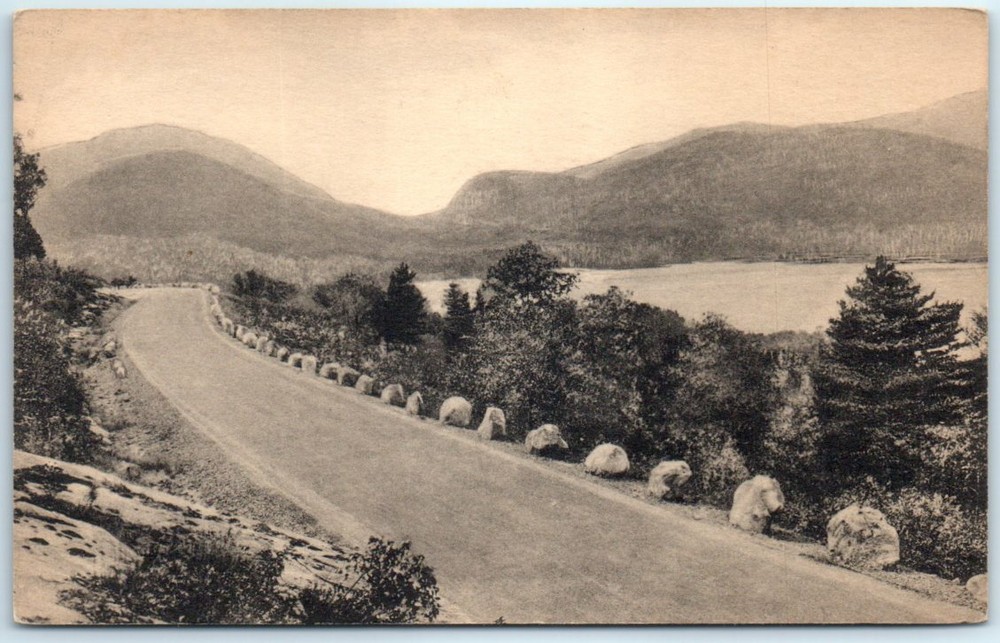 Postcard - Cadillac Mountain Road, Acadia National Park, Bar Harbor, Maine
