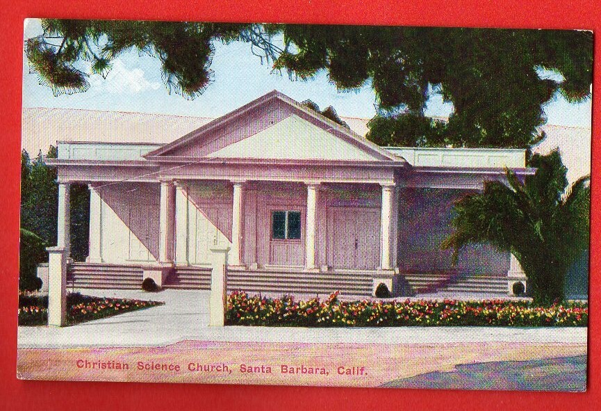 Christian Science Church, Santa Barbara California Postcard 736