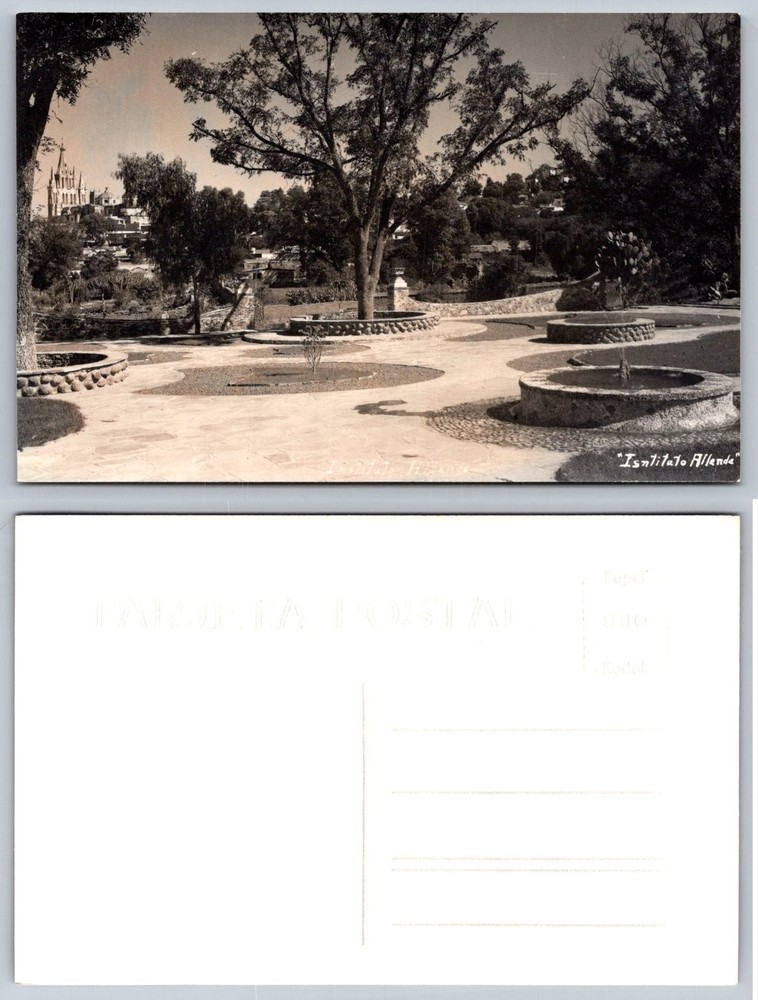 San Miguel de Allende Instituto Allende Vintage RPPC Postcard Mexico Church