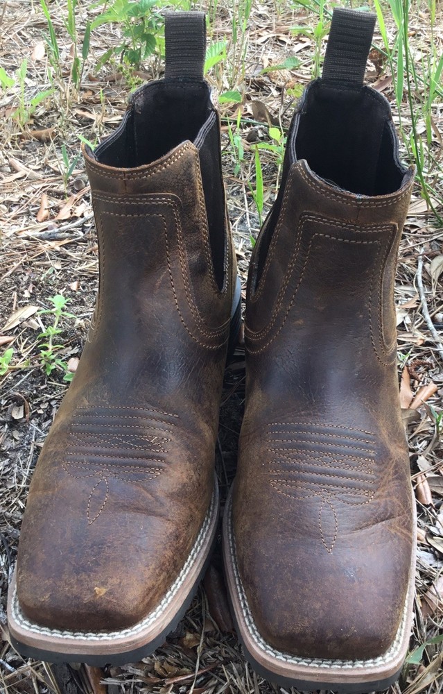 Ariat Mens Hybrid Low Boy Western Boot Size 10EE Leather Slip Resistant