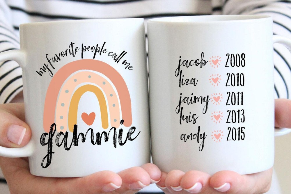 Personalized Gammie Gift My Favorite People Call Me Gammie Gammie Mug Gift For