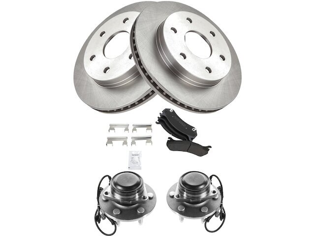 Front Brake Pad and Rotor and Wheel Hub Kit fits Suburban 1500 2000-2006 96DBFH
