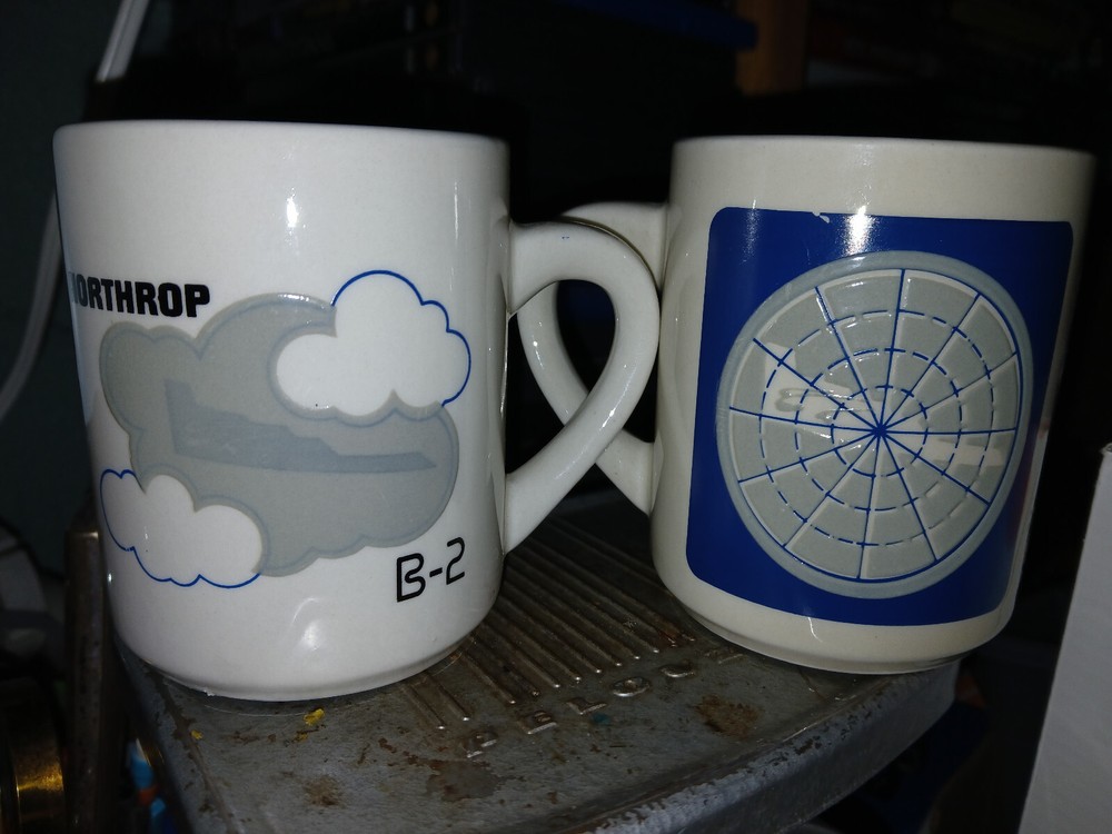 Vintage Northrop B-2 Stealth Spirit Bomber Coffee Mug Thermal Color Change Cup
