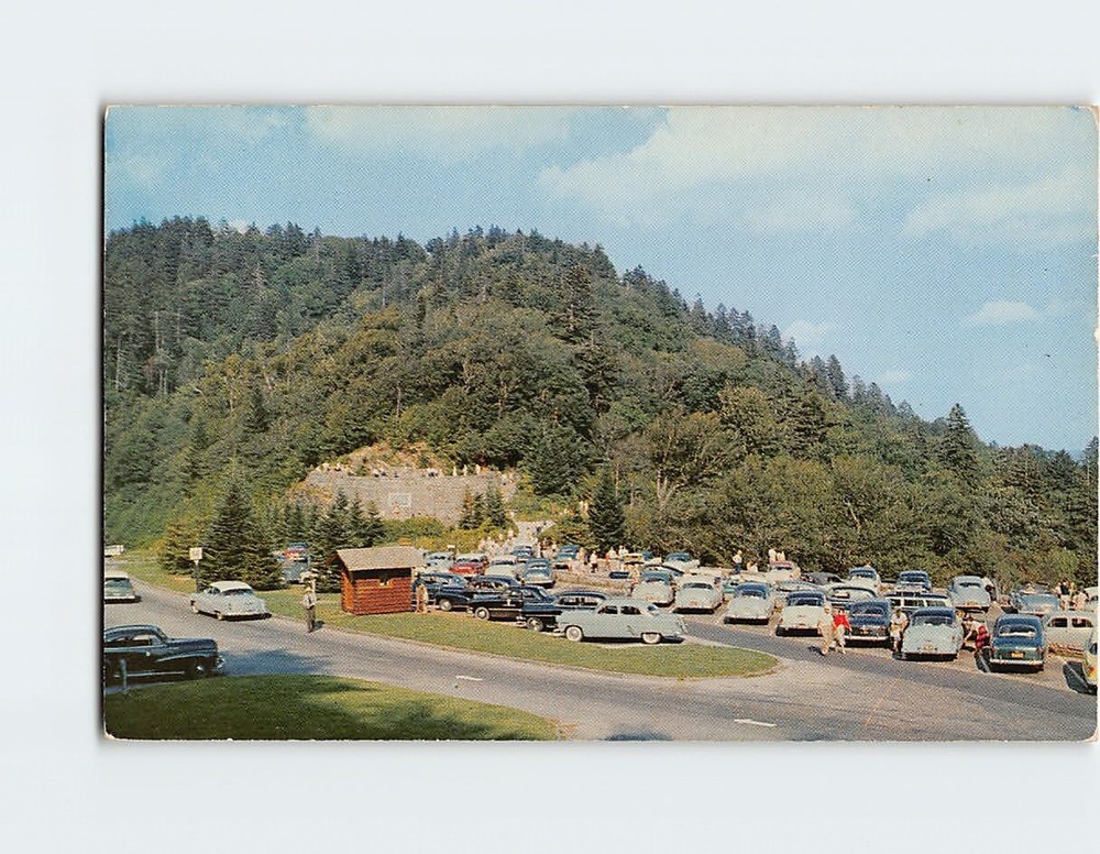 Postcard Newfound Gap Parking Area Great Smoky Mountains National Park USA