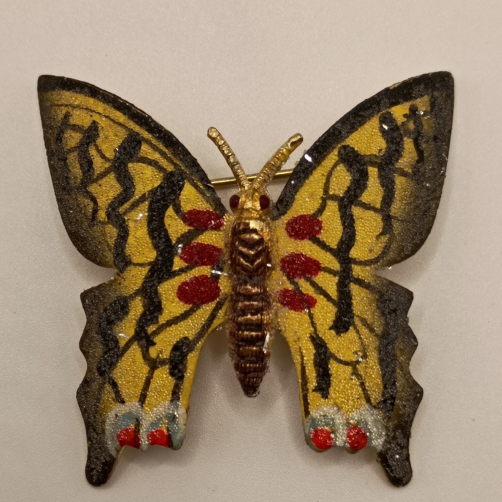 Vintage Butterfly Brooch Sugar Enamel KOREA Spring Summer