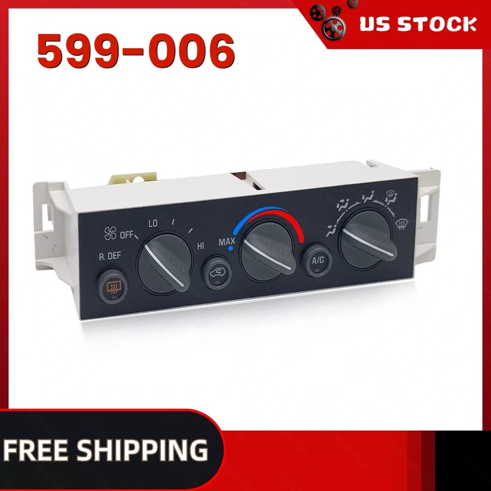 599-006 Heater Climate Control Panel Module with Rear Window Defogger Switch