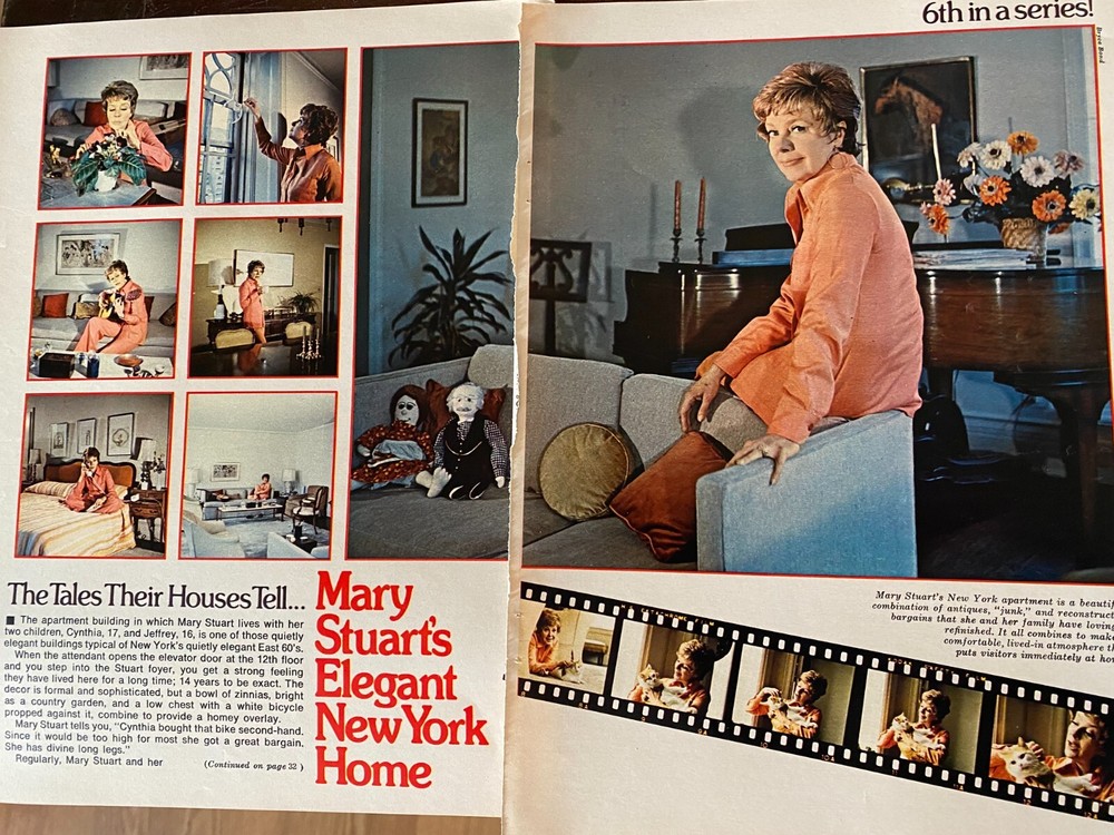 Mary Stuart, Search For Tomorrow, Five Page Vintage Clipping