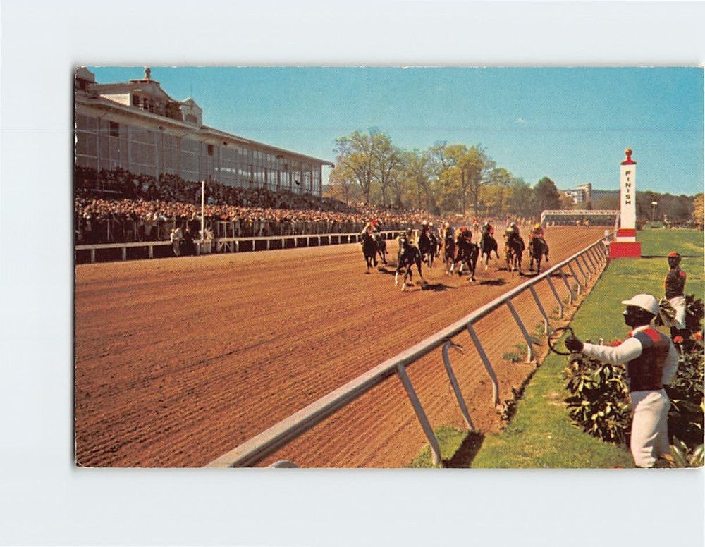 Postcard Oaklawn Race Track Hot Springs National Park Arkansas