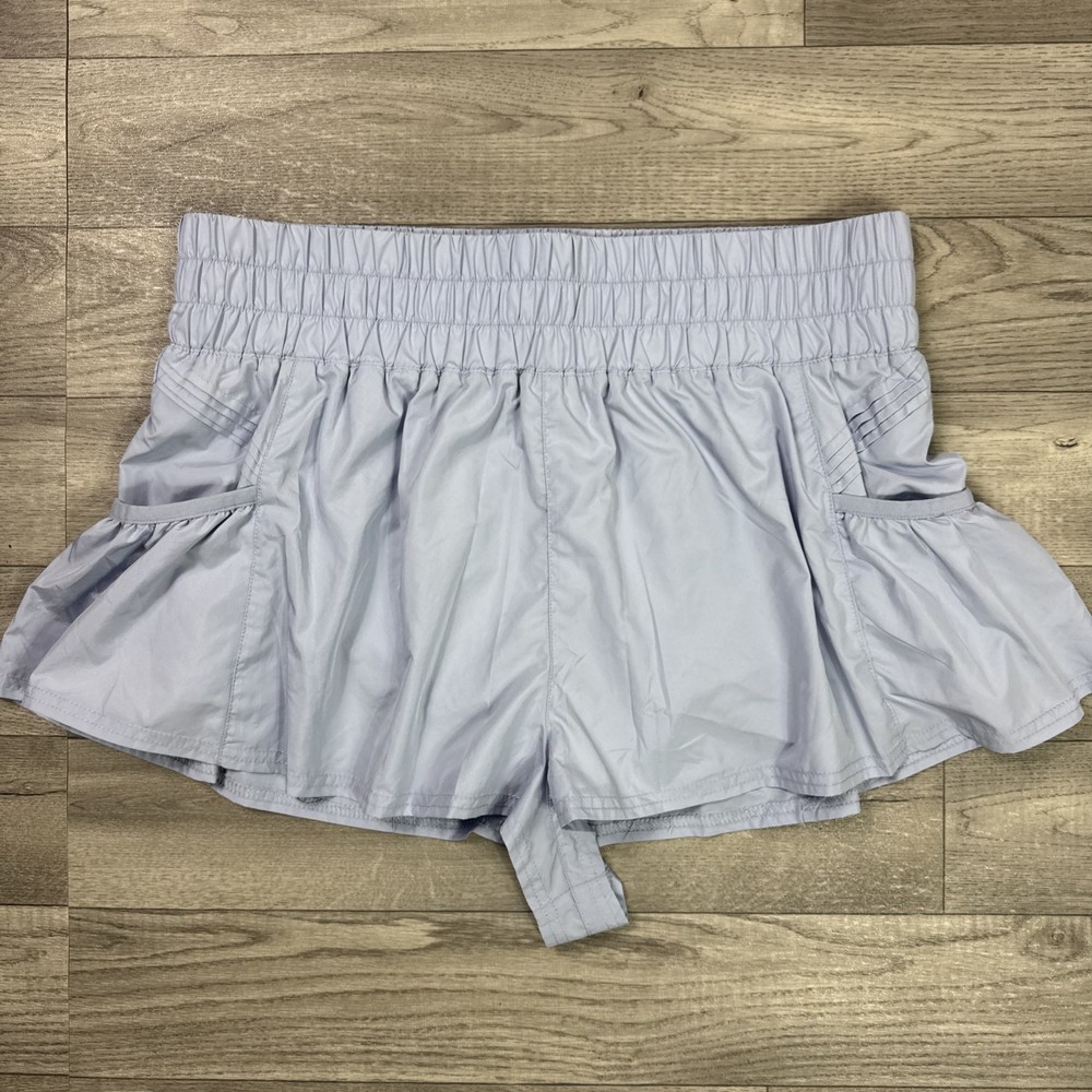 FP Movement Free People Get Your Flirt On Shorts Activewear Ultra Violet sz L