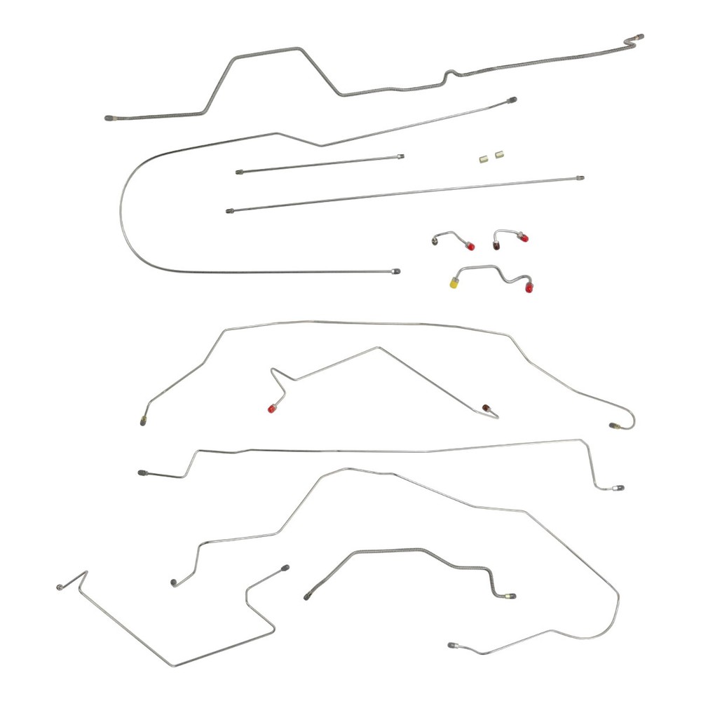 Fits 1994-97 Dodge Ram 1500 STD Short Rear ABS Complete OEM Brake Line Kit Set for Reliable Braking Performance