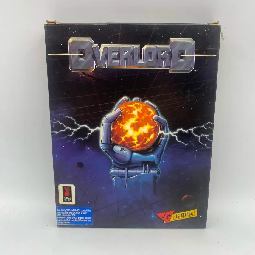 Overlord IBM 5.25 Floppy disk PC Game Big Box COMPLETE CIB