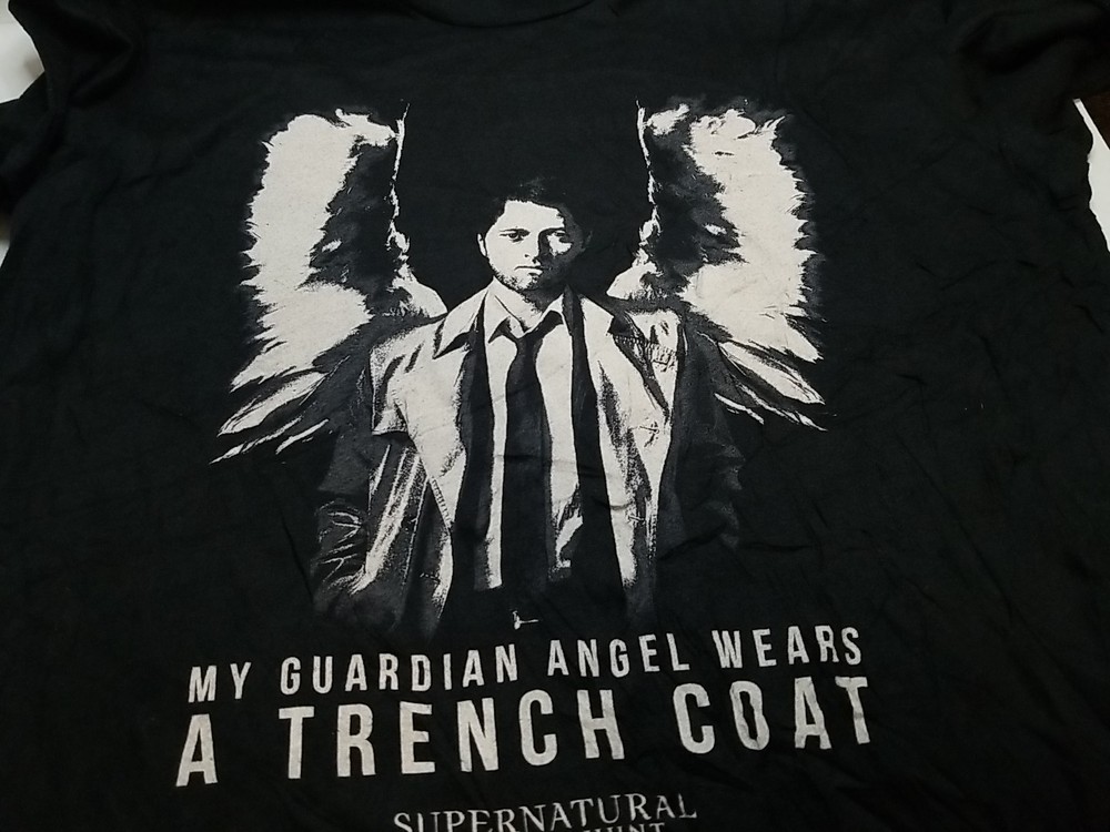 Supernatural Join The Hunt Castiel Shirt XL Short Sleeve Graphic Print