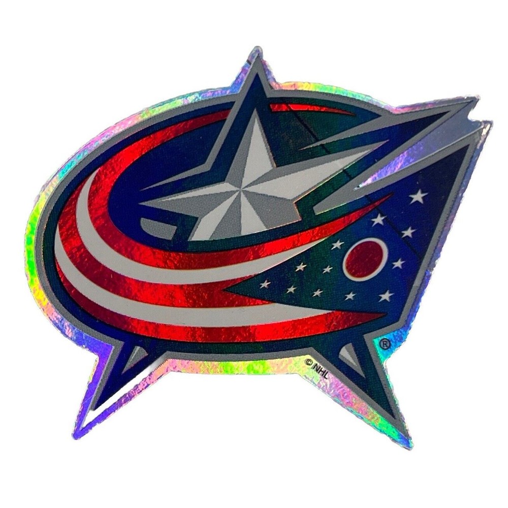 Columbus Blue Jackets Logo Vinyl Prismatic Sticker Decal NHL