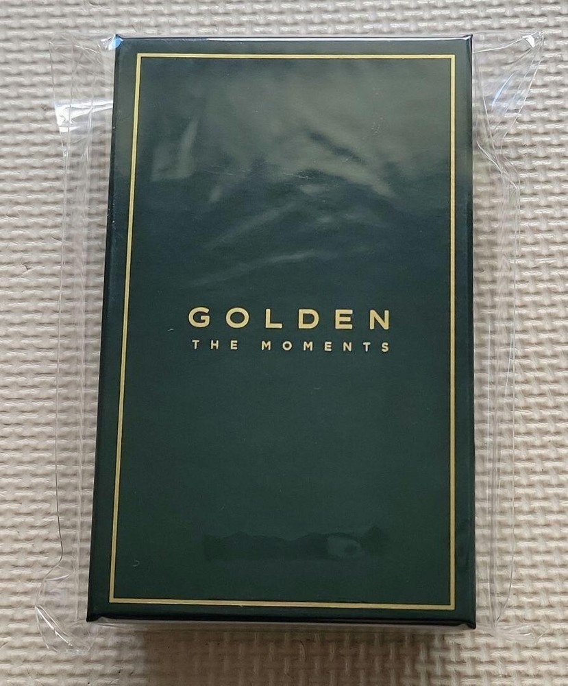 BTS JUNGKOOK Golden The Moments Exhibition Necklace with photocard