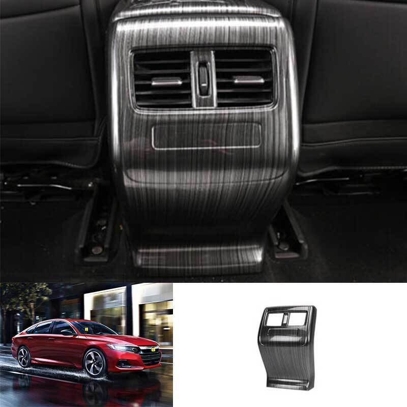 For Honda Accord 2018-2022 Black Titanium Rear Air Outlet Vent Cover Panel Trim