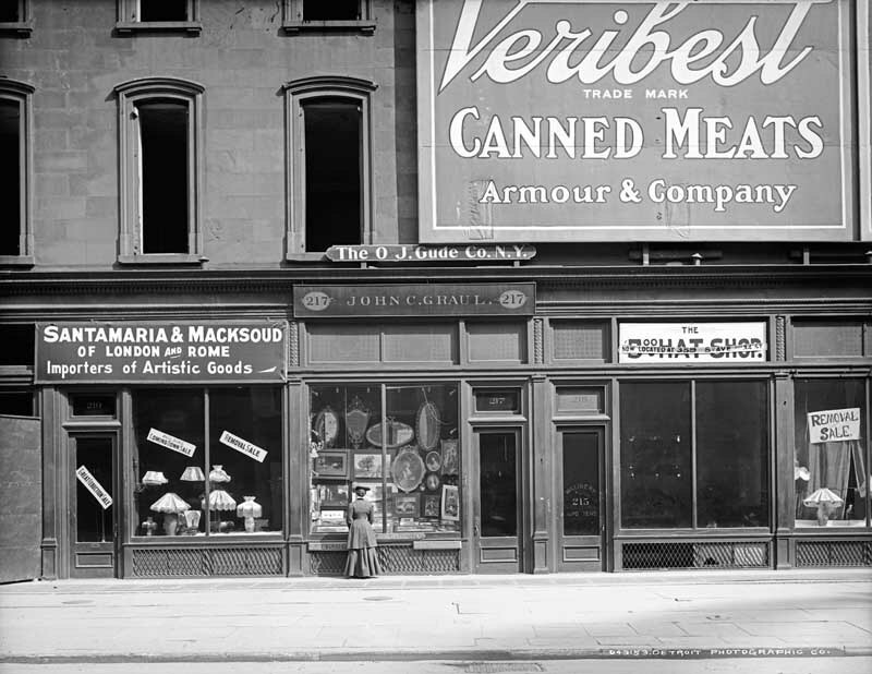 1905 Storefronts on Fifth Avenue, New York City Old Photo 8.5