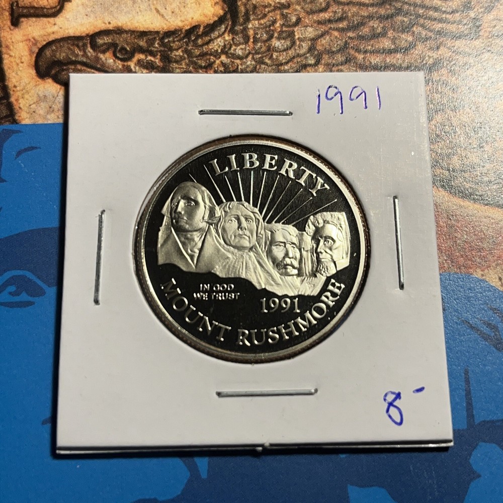 1991 Mount Rushmore 50c Proof Commemorative Half dollar