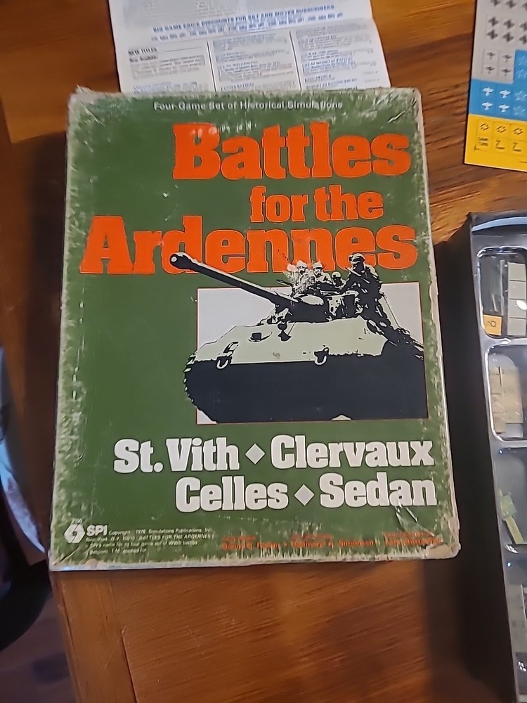 SPI Wargame Battles for the Ardennes Boxed Game Box Fair