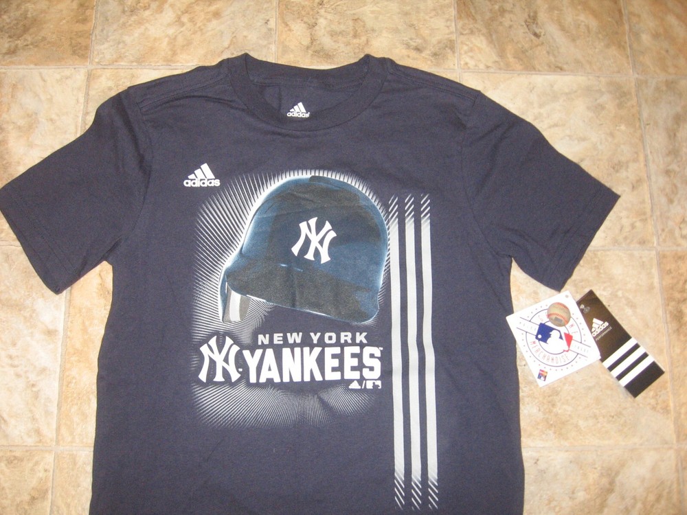 New York Yankees Navy Blue Adidas MLB T-Shirt NWT $20