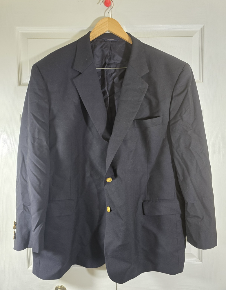 Brooks Brothers 1818  Madison loro piana gold button Mens Blazer Jacket Size 52R