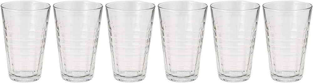 Duralex Prisme Clear 11.12 Oz. Tumbler, Set of 6