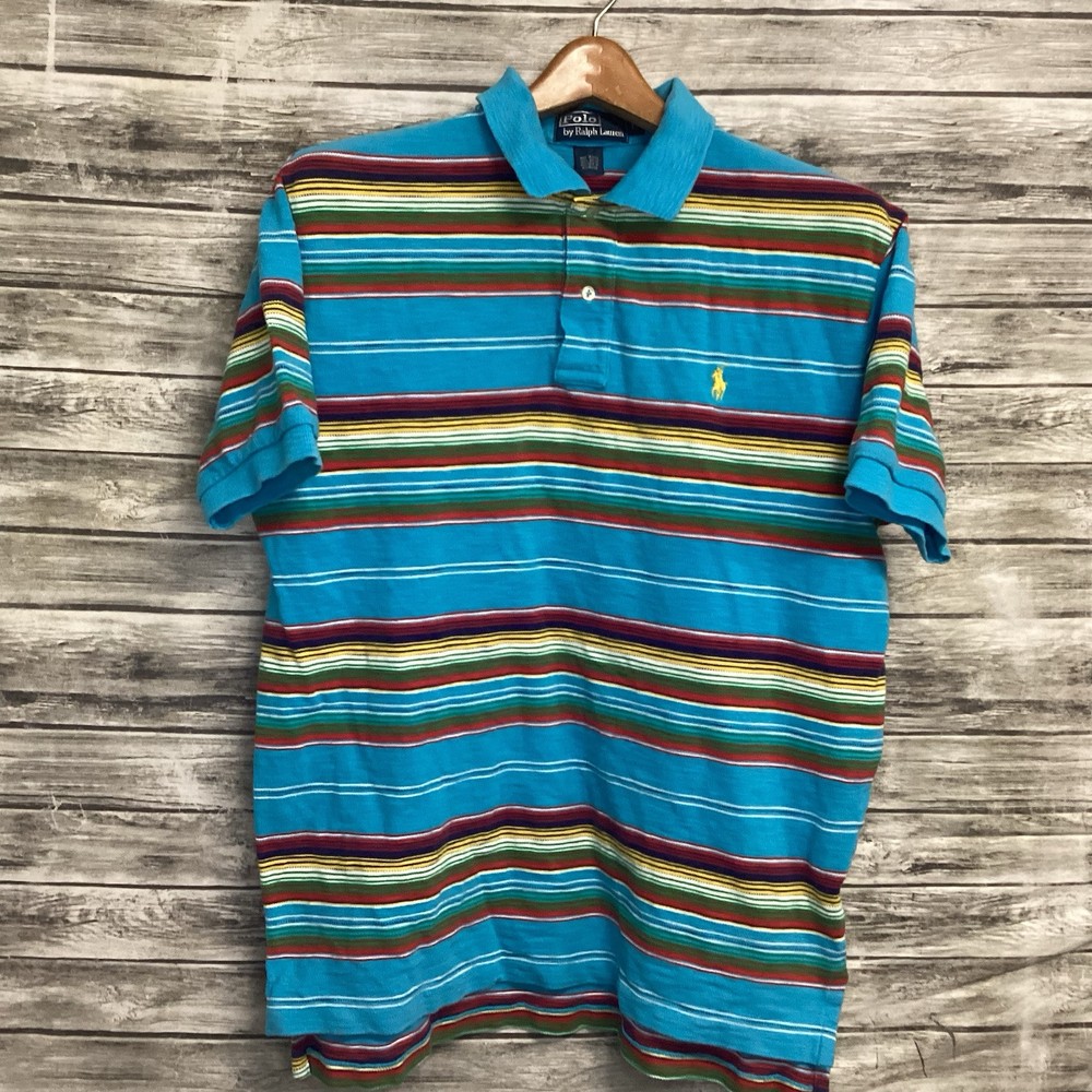 Vintage Polo Ralph Lauren Shirt Mens Large Multicolor Navajo Sarape Southwest