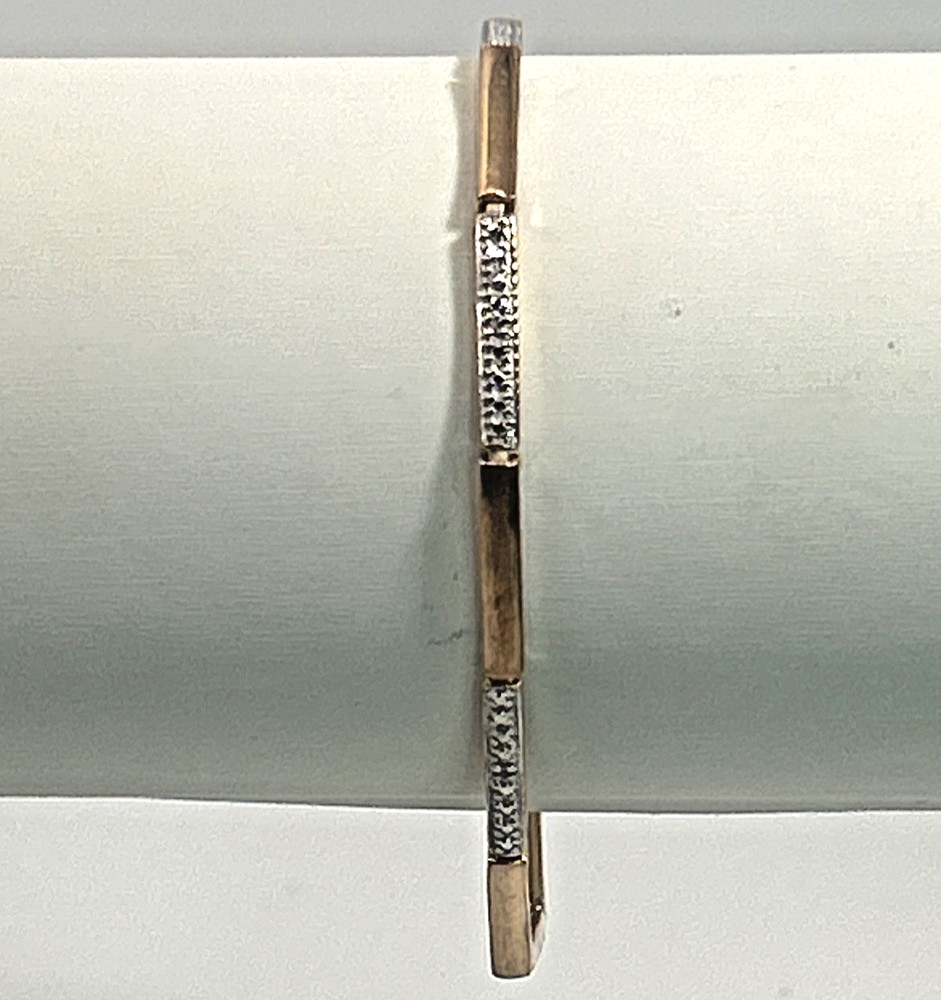 Gold Tone Solid .925 Sterling Silver 7