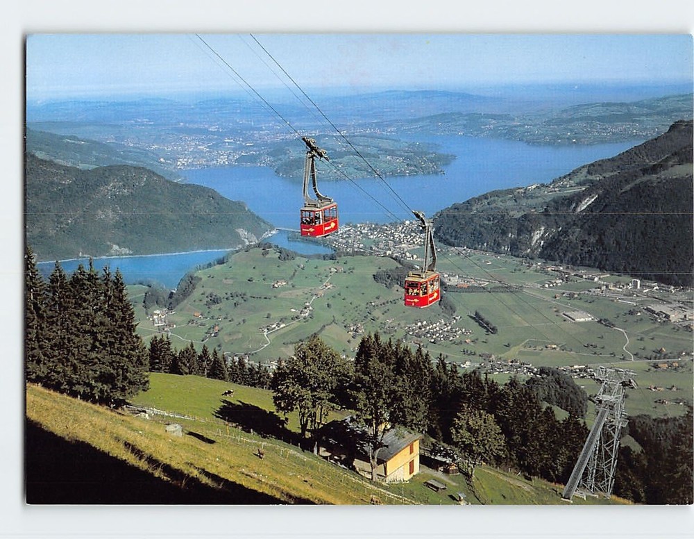 Postcard CabriO Cable Car Stanserhorn Mountain in Switzerland