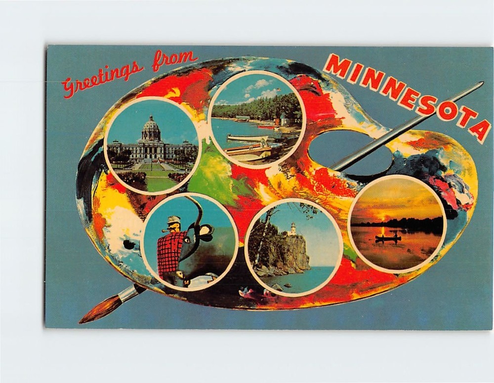 Postcard Greetings from Minnesota USA