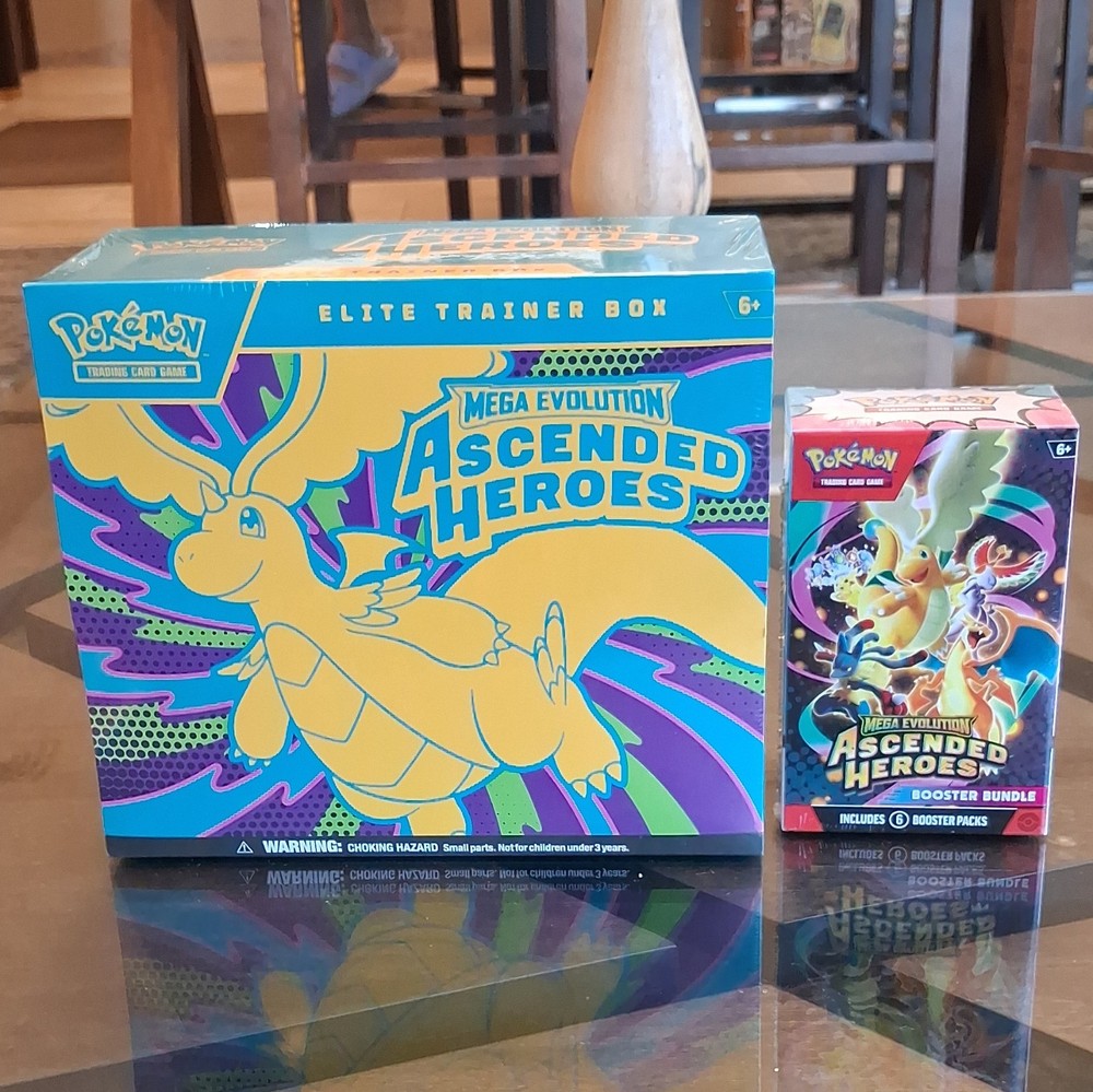 Pokémon TCG Ascended Heroes ETB + Booster Bundle + Destined Rivals