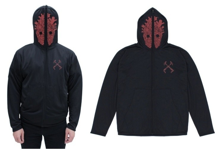 Dorohedoro Shin Mask Zip Hoodie Black Mesh XL Unisex Q Hayashida Japan Cosplay