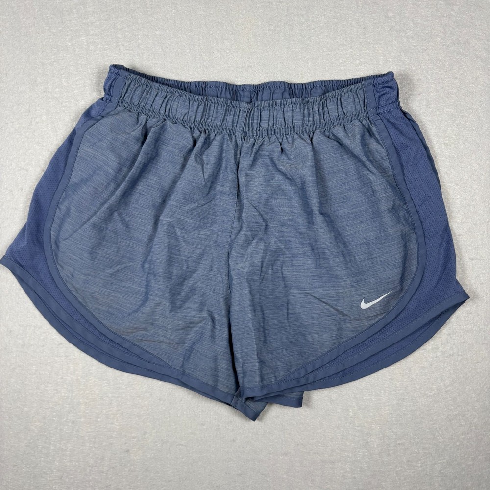 Nike Women's Athletic Lined Running Shorts Dri-Fit Light Blue Size Medium