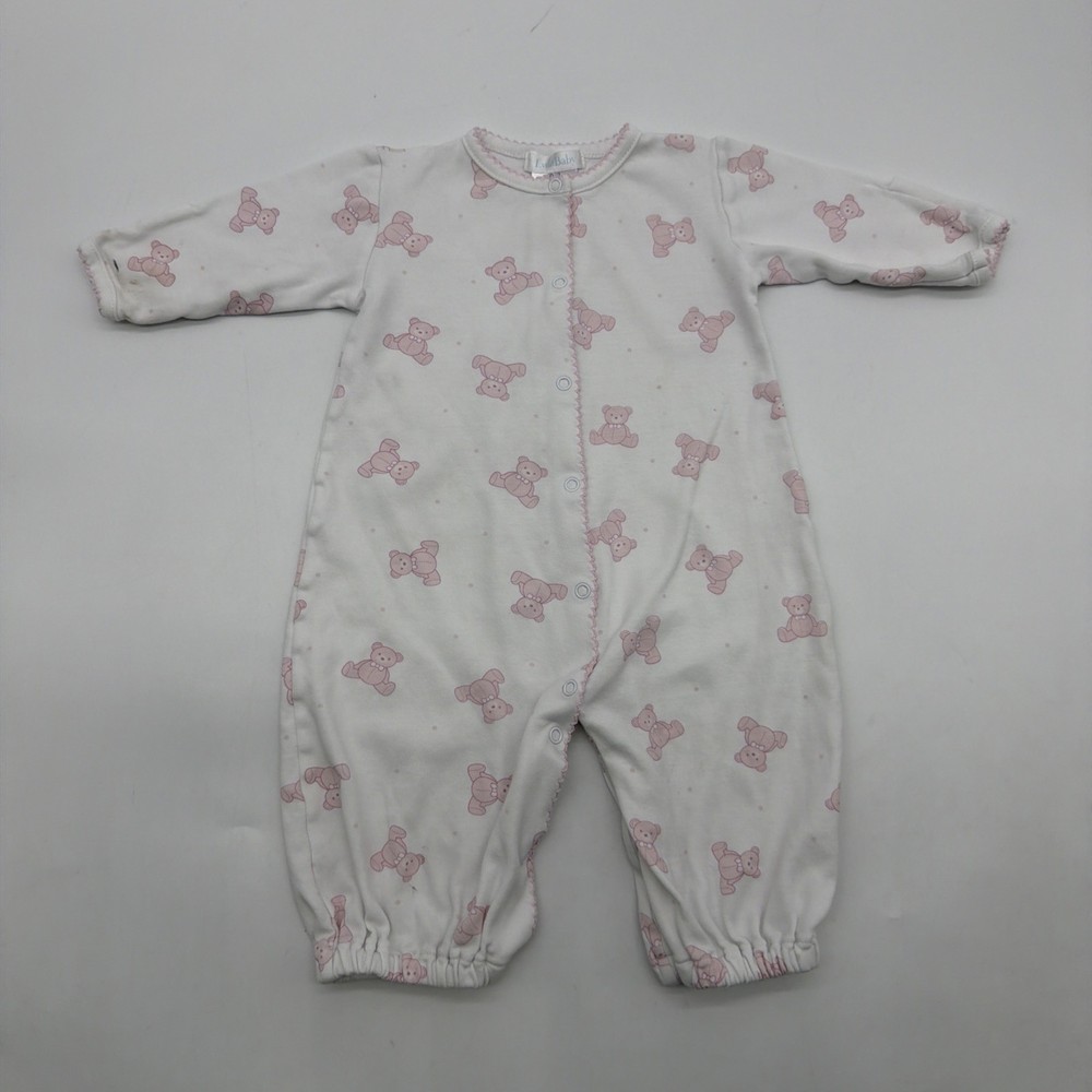 Lyda Baby 100% Pima Cotton  One Piece Toddler Girls 0-3M White Bear Aop.#39520