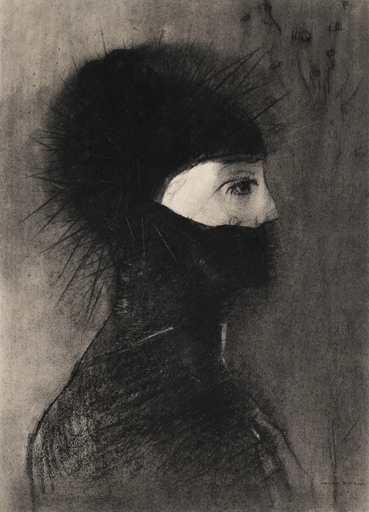 11926.Decoration Poster.Room design.Wall decor.Odilon Redon art.Black armor