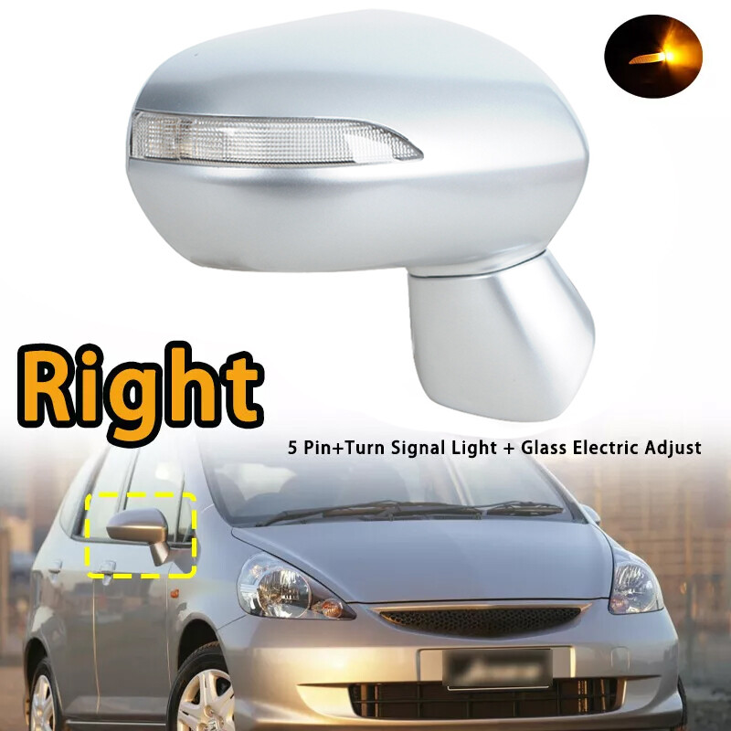 Right door wing mirror 5pin for Honda FIT JAZZ 2005  2008 for CITY 200708