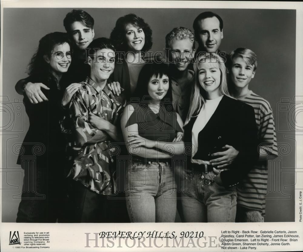 1992 Press Photo The Cast of Beverly Hills 90210 - mjx05800