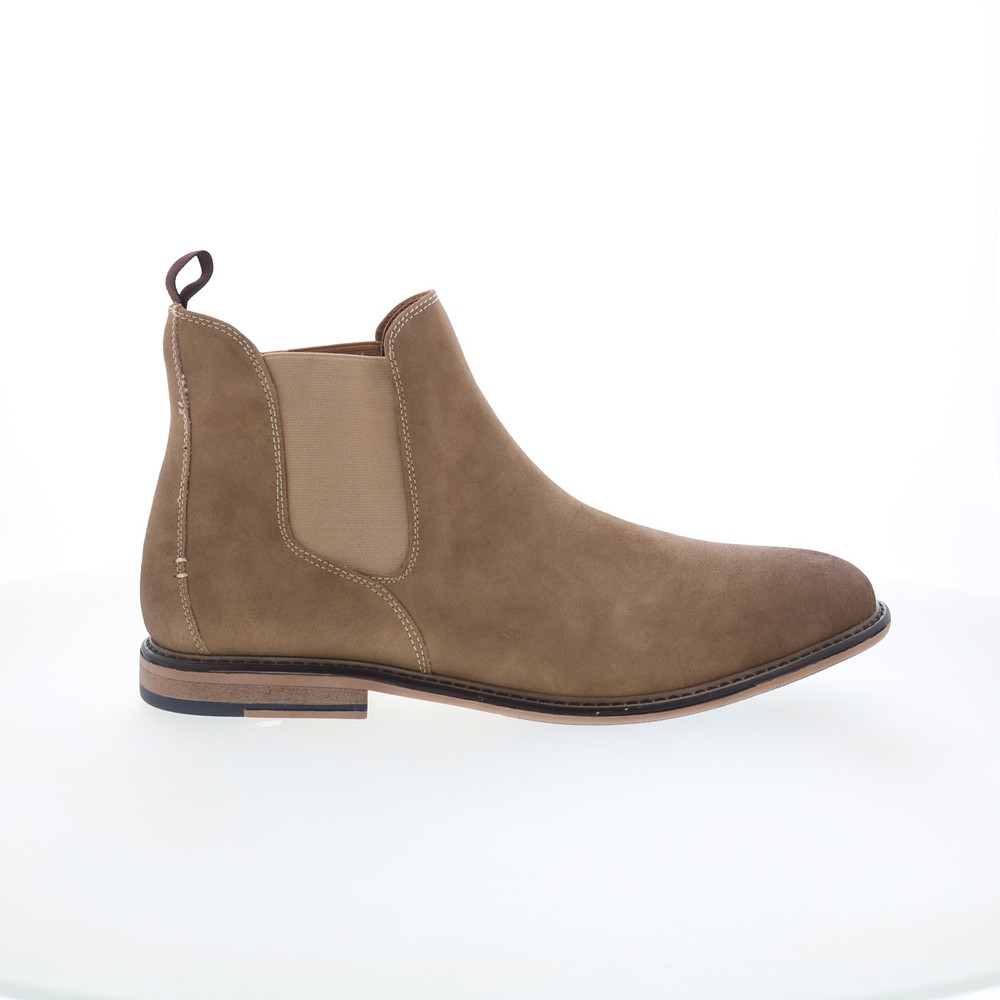Steve Madden M-Golde Mens Brown Leather Slip On Chelsea Boots 12