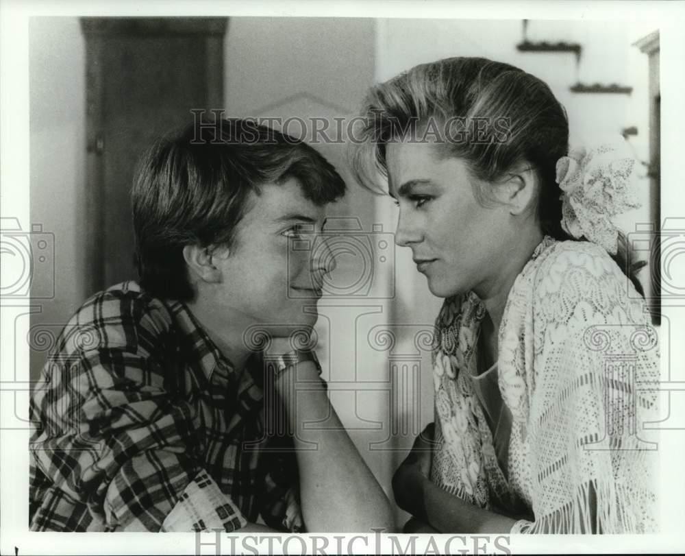 1987 Press Photo Jonathan Ward, Shawn Wetherly on New Adventures Of Beans Baxter
