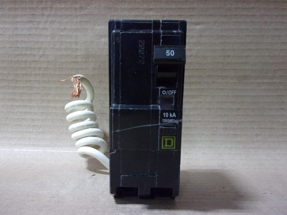 New Square D Qob Qob250Epd 2 Pole 50 Amp 240V Equip Protect Gfci Circuit Breaker