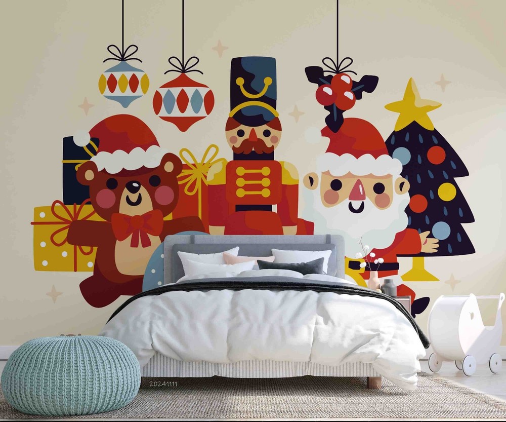 3D Christmas Illustration Wall Murals Wallpaper Murals Wall Sticker 23