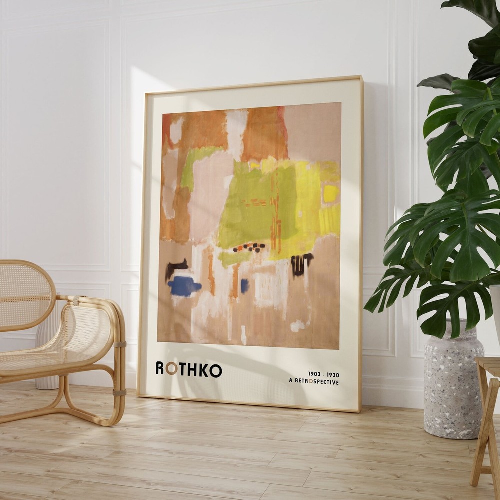 Earthtones Mark Rothko Art Print Abstract Art Exhibition Poster Minimalist