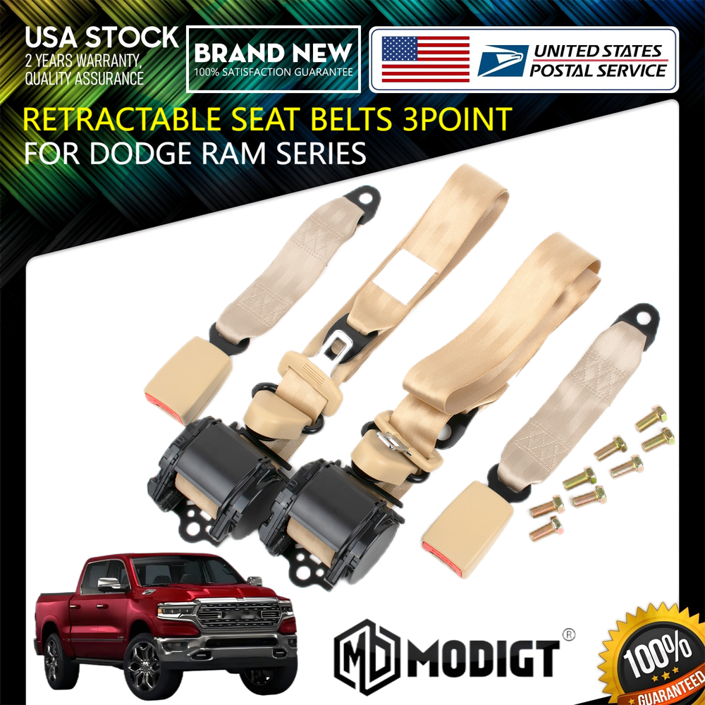 Adjustable Retractable 3-Point Seat Belt for 2009-2011 Dodge Journey Car Model