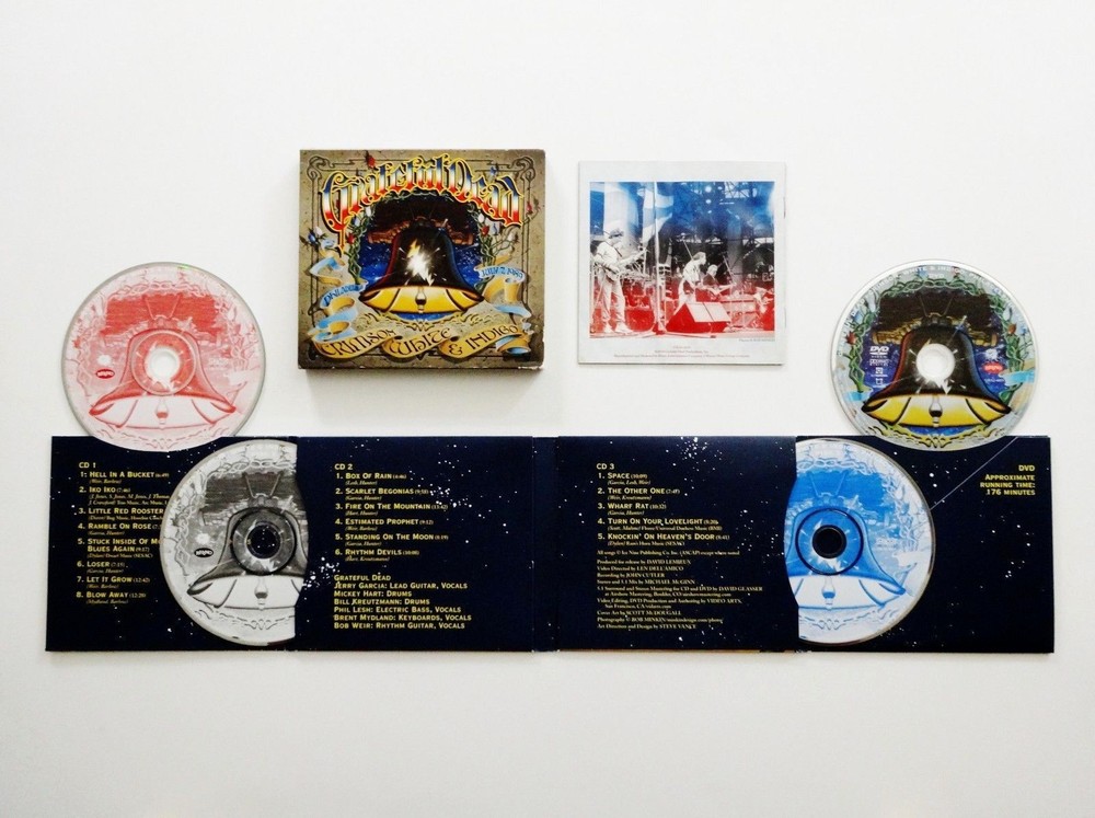 Grateful Dead 1989 JFK Stadium Philadelphia 3CD + DVD Live Concert