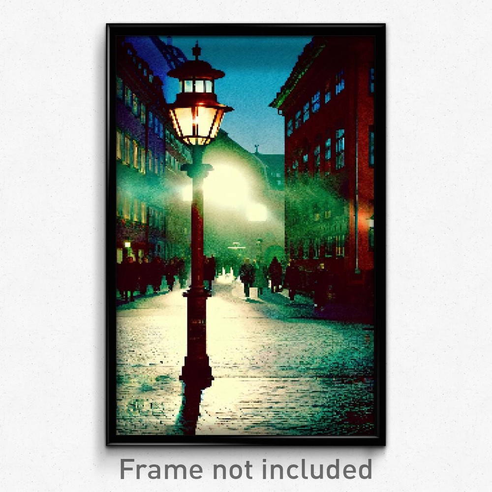 8-Bit Psychedelic Pixel Art Poster - Shady Copenhagen Video Game Print