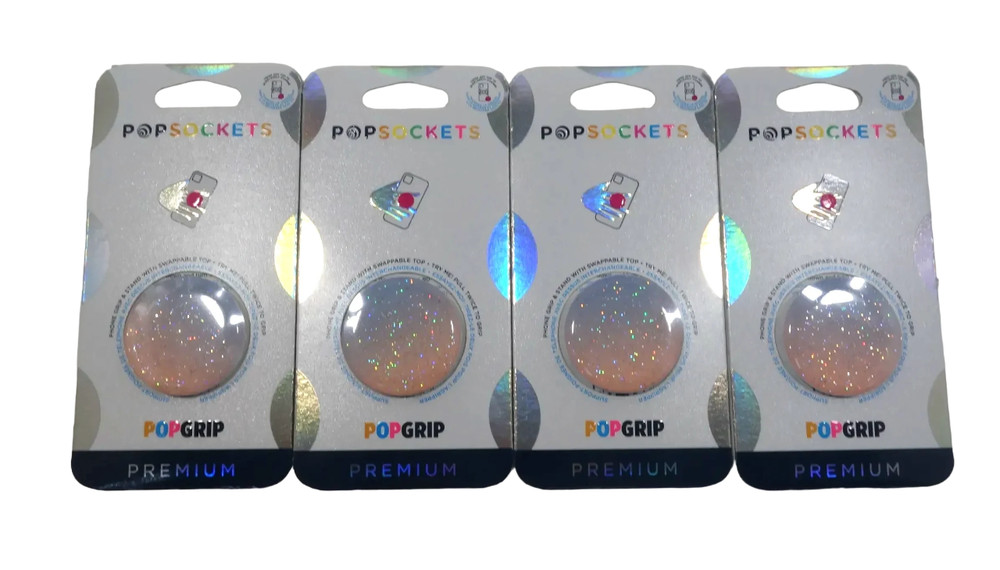 Lot of 4 PopSockets Phone Grip with Swappable - New