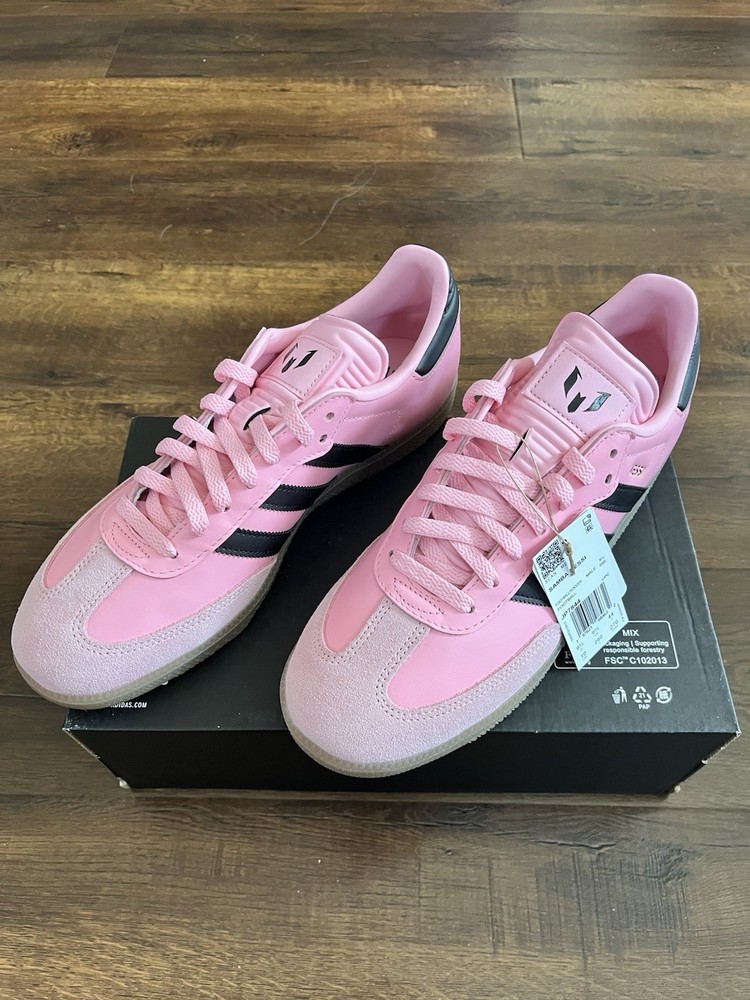 adidas Lionel Messi x Samba pink/black men size 10