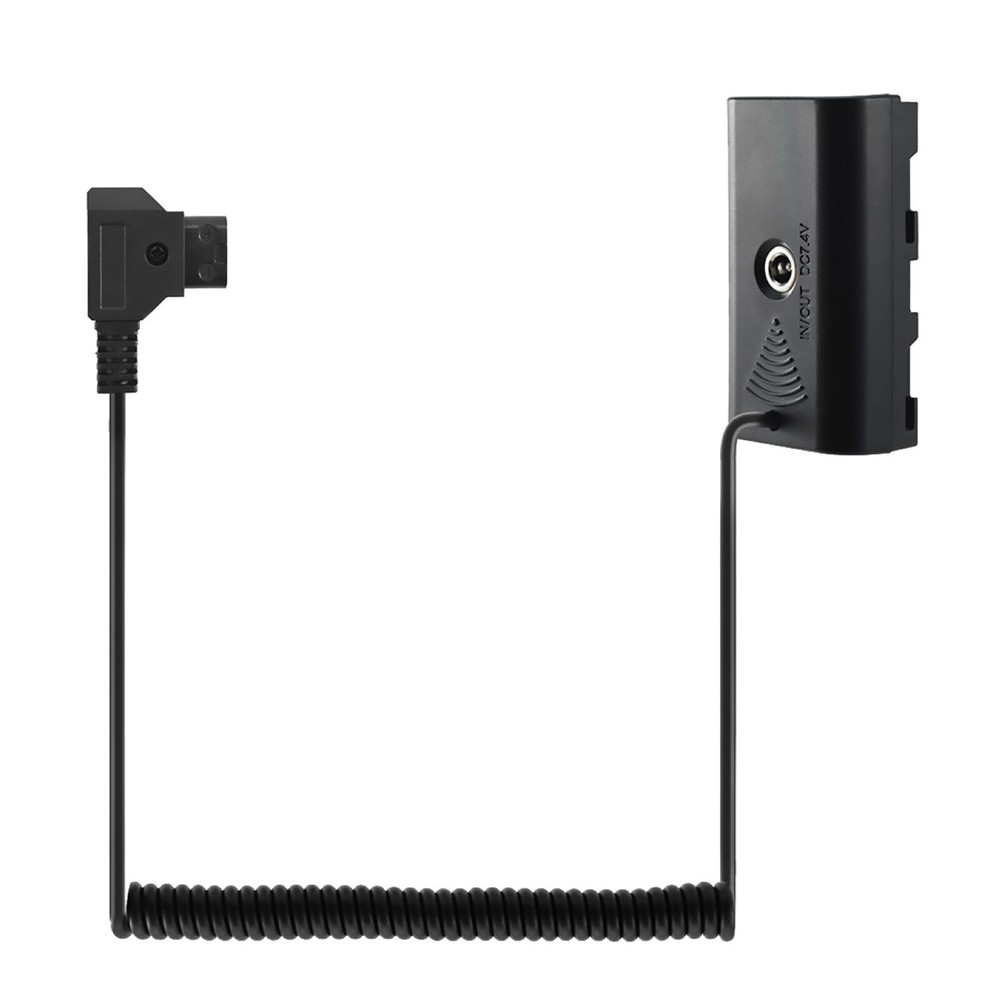 New D-tap to NP-F550/F750/F970 Dummy Battery Power Adapter Cable for Monitor LED