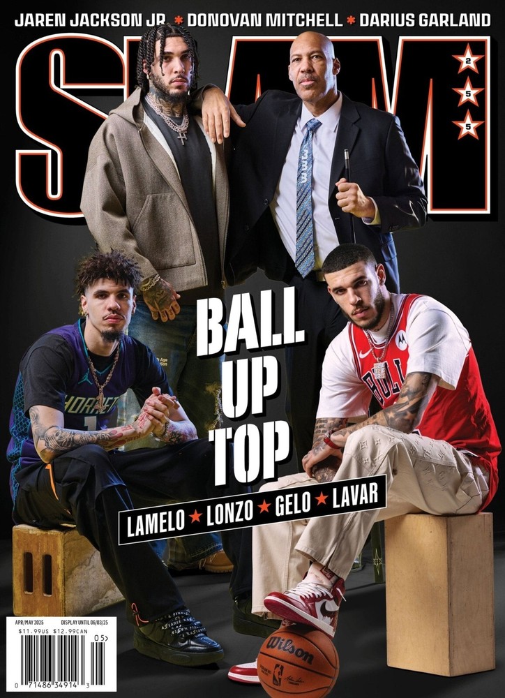 SLAM Magazine Gold Metal Issue 255 Featuring LaMelo Lonzo LiAngelo and LaVar Ball